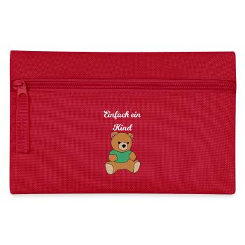 Teddybär - Federtasche - Rot - Vorne