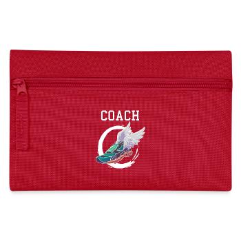 Track and Field Leichtathletik Coach Geschenk - Federtasche - Rot - Vorne