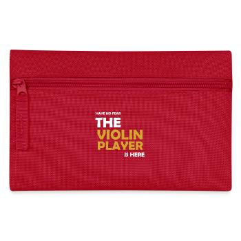 Violin violin musical instrument instrument gift - Pencil Case - red - Front