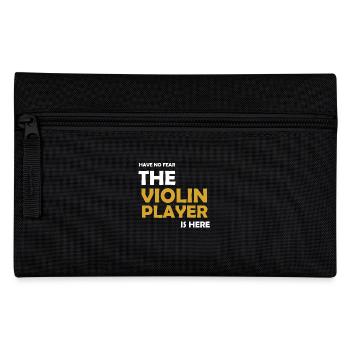 Violin violin musical instrument instrument gift - Pencil Case - black - Front