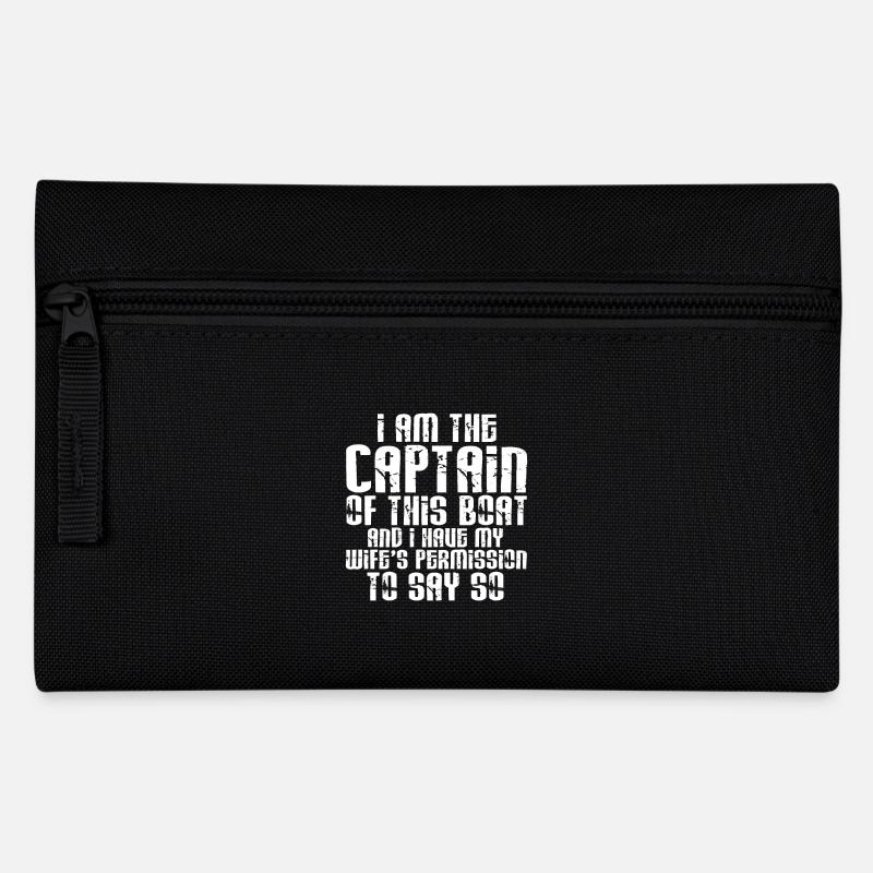 Capitaine au capitaine de ce cadeau de bateau - Trousse - noir