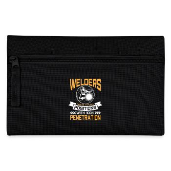 Welders do it in all positions 100% Penetration - Federtasche - Schwarz - Vorne