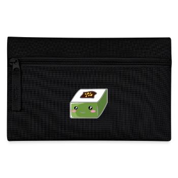Quadratisches Sushi - Federtasche - Schwarz - Vorne
