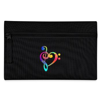 Clef Bass Clef Shirt Musicien musicien - Trousse - noir - Devant