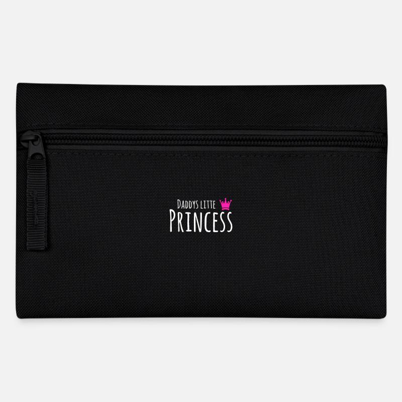 Papas kleine Prinzessin Geschenk Idee - Federtasche - Schwarz