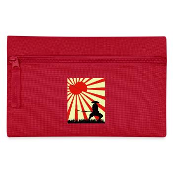 Mond Scheibe Samurai - Federtasche - Rot - Vorne