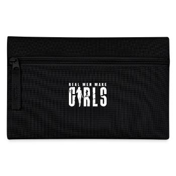 Real Men Make Girls Shirt Geschenk Tochter Vater - Federtasche - Schwarz - Vorne