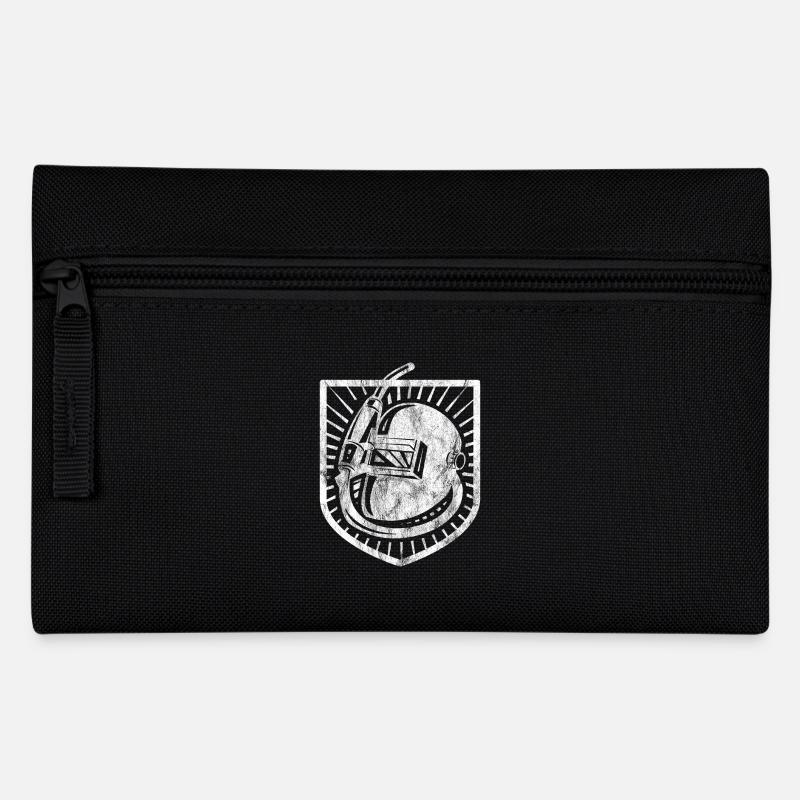 Welder Shirt Schweißer Tshirt Schweißen - Federtasche - Schwarz