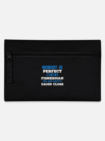 Fisherman angler fishing fishing fish gift idea - Pencil Case - black