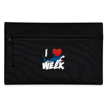J'aime la semaine des requins Idée mignonne de cadeau de nouveauté pour les requins amoureux Shark Graphic Attack - Trousse - noir - Devant