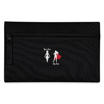 Votre tante Mon tante Super-héros cadeau FR - Trousse - noir - Devant