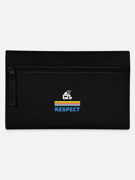 Respect the man in the ice cream van - Federtasche - Schwarz