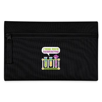 Dites chimie chimiste nerd cadeau université - Trousse - noir - Devant