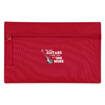 Guitar guitarist gift playing guitar - Pencil Case - red - Front