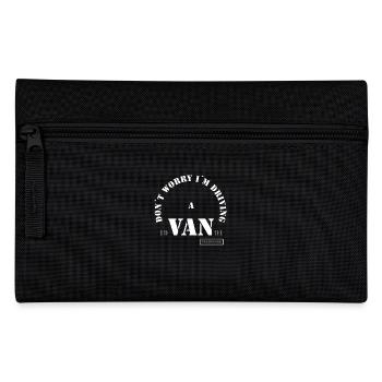 Camper Van Spruch - Pencil Case - black - Front