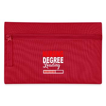 Nursing Degree Loading Geschenk T-Shirt Ausbildung - Federtasche - Rot - Vorne