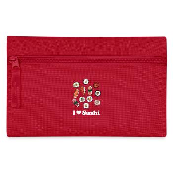 Sushi I Love Sushi Asian Cuisine Fast Food - Pencil Case - red - Front