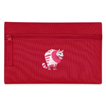 Halloween cat kitten gift scary horror - Pencil Case - red - Front