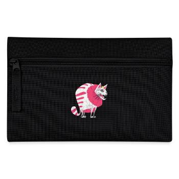 Halloween cat kitten gift scary horror - Pencil Case - black - Front