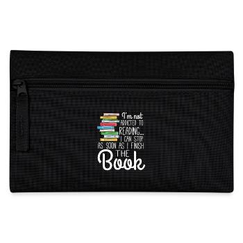 I'm not addicted to Reading - Federtasche - Schwarz - Vorne