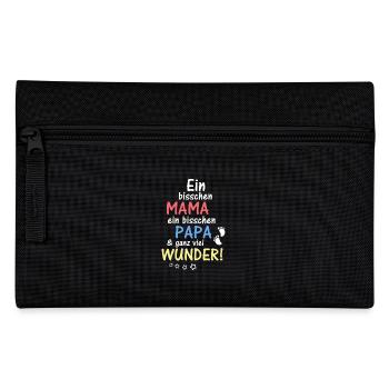 Ein bisschen Mama Papa & ganz viel Wunder - Federtasche - Schwarz - Vorne