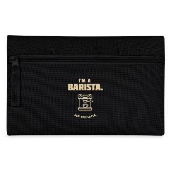 barista kaffee cafe espresso cappuccino wach italy - Federtasche - Schwarz - Vorne