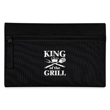 King of the Grill hot coal burger barbecue - Pencil Case - black - Front