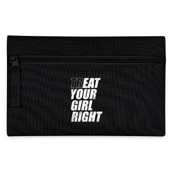 Treat & Eat Your Girl Right / Sex zum Valentinstag - Federtasche - Schwarz - Vorne