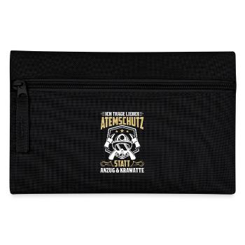 Ich trage lieber Atemschutz statt Anzug & Krawatte - Pencil Case - black - Front
