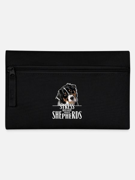 AUSTRALIAN SHEPHERD Spruch Wilsigns Aussie Hunde - Federtasche - Schwarz