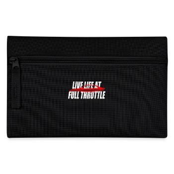 Live Life At Full Throttle Racing Rennfahren Speed - Federtasche - Schwarz - Vorne