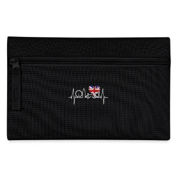 London Herzschlag Skyline England Flagge Geschenk - Federtasche - Schwarz - Vorne