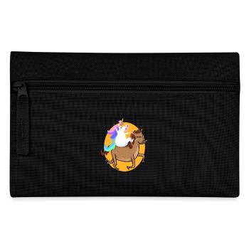 équitation licorne - Trousse - noir - Devant