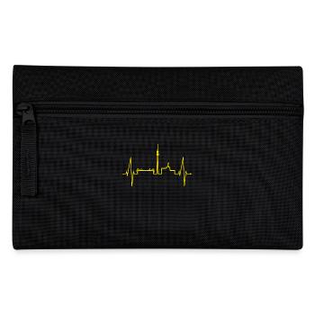 Dortmund Heartbeat Black Yellow Ruhrpott Stadium - Pencil Case - black - Front