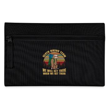 Sloth Hiking Team We Will Get There When We Get - Pencil Case - black - Front