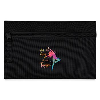 Aus dem Weg ich muss Tanzen - Tanzschule Tänzer - Federtasche - Schwarz - Vorne