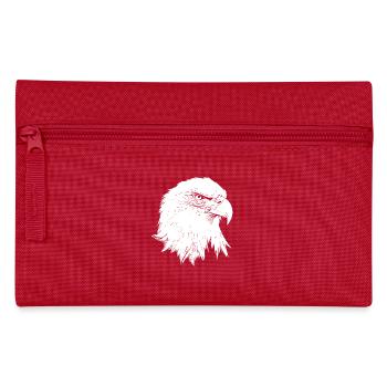 Adler / Weißkopfseeadler - Federtasche - Rot - Vorne