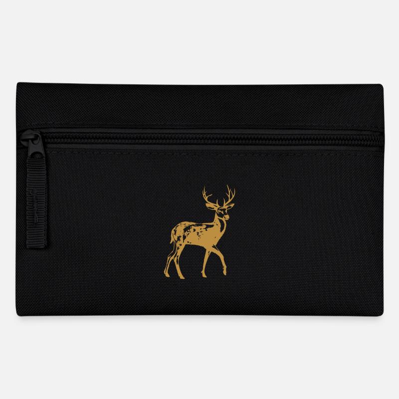 Hirsch - Federtasche - Schwarz