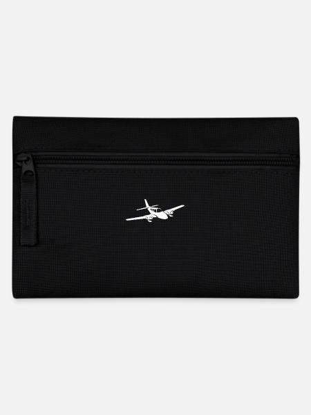 Flugzeug Propeller T-Shirt - Federtasche - Schwarz