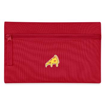 Pizza Slice Pop-Art Motiv - Federtasche - Rot - Vorne