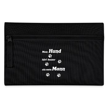 Hundeliebe - Federtasche - Schwarz - Vorne