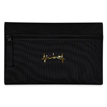 Las Vegas Herzschlag Skyline Gold Nevada USA Poker - Federtasche - Schwarz - Vorne