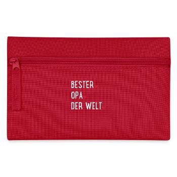 Bester Opa der Welt - Federtasche - Rot - Vorne