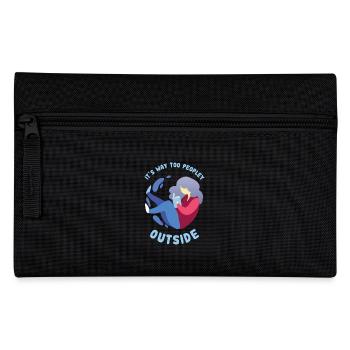 Introvert - Way Too Peopley - Pencil Case - black - Front