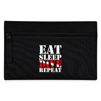 Eat Sleep Dive Repeat - Federtasche - Schwarz - Vorne