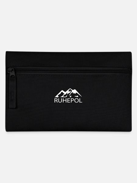 Berge Ruhepol - Federtasche - Schwarz