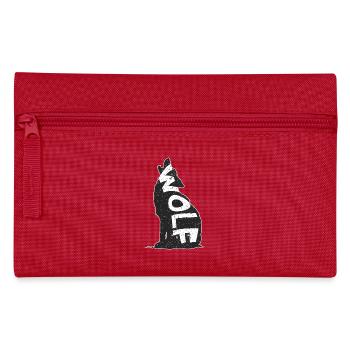 loup Noir sur Fond Étoilé - Trousse - rouge - Devant