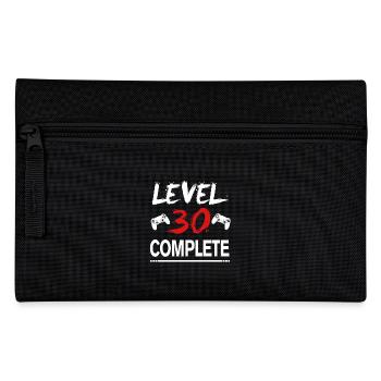 Geschenk 30. Geburtstag Gamer Level 30 Complete - Federtasche - Schwarz - Vorne