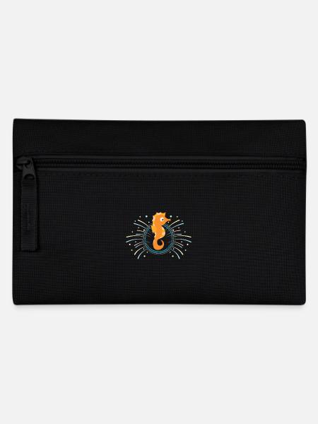 seepferdchen kinder shirt - Federtasche - Schwarz