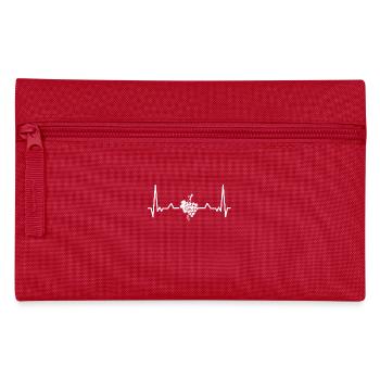Winemaker Grapevine Heartbeat Winegrower Wine Heart - Pencil Case - red - Front